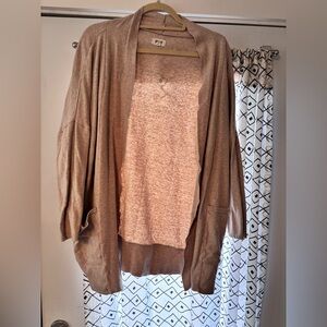 Pact organic Airplane Cardigan - Wheat Heather xs/s